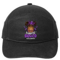 Supportsquad Afro Messy Bun Leopard Lupus Awareness Meaningful Gift 7-Panel Snapback Hat