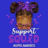 Supportsquad Afro Messy Bun Leopard Lupus Awareness Meaningful Gift Visor