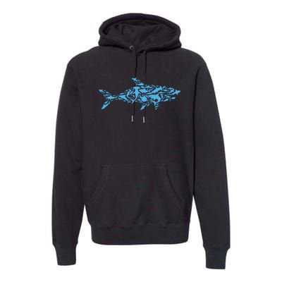 Shark Animal Marine Biology Science Scientist Shark Lover Premium Hoodie