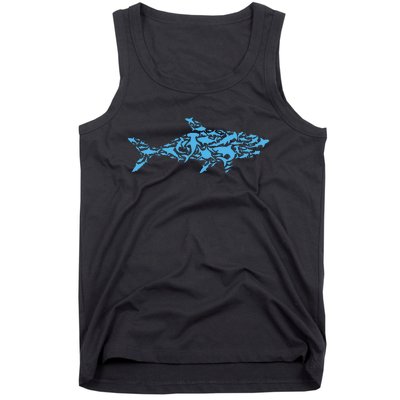 Shark Animal Marine Biology Science Scientist Shark Lover Tank Top