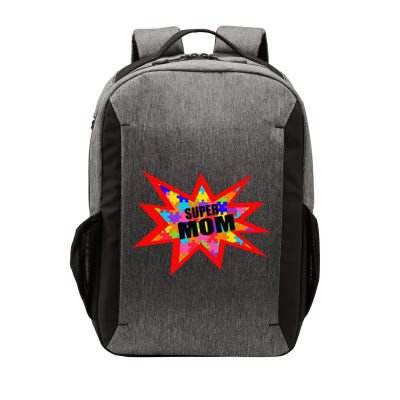 Super Autism Mom Autism Superhero Awareness Vector Backpack