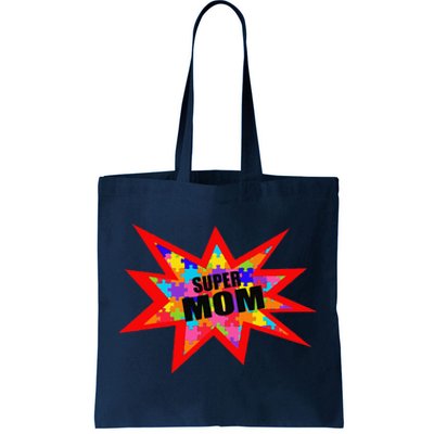 Super Autism Mom Autism Superhero Awareness Tote Bag