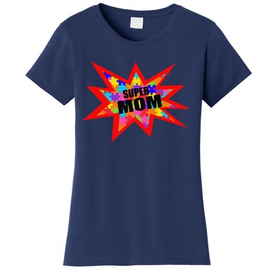 Super Autism Mom Autism Superhero Awareness Women's T-Shirt