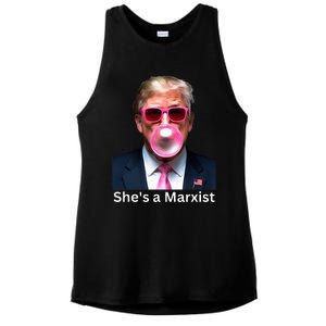 SheS A Marxist Funny Donald Trump Debate Saying 2024 Ladies PosiCharge Tri-Blend Wicking Tank