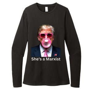 SheS A Marxist Funny Donald Trump Debate Saying 2024 Womens CVC Long Sleeve Shirt