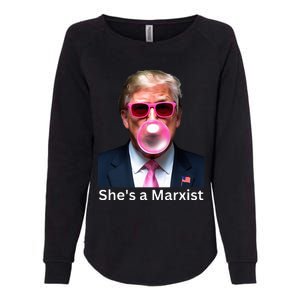 SheS A Marxist Funny Donald Trump Debate Saying 2024 Womens California Wash Sweatshirt