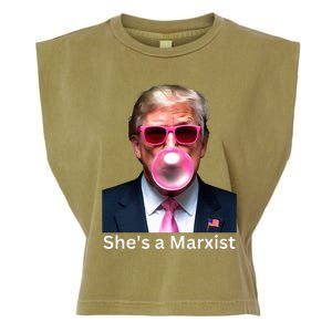 SheS A Marxist Funny Donald Trump Debate Saying 2024 Garment-Dyed Women's Muscle Tee