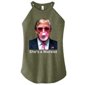 SheS A Marxist Funny Donald Trump Debate Saying 2024 Women's Perfect Tri Rocker Tank