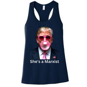 SheS A Marxist Funny Donald Trump Debate Saying 2024 Women's Racerback Tank