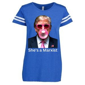 SheS A Marxist Funny Donald Trump Debate Saying 2024 Enza Ladies Jersey Football T-Shirt