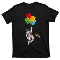 Space Astronaut Master Builder Funny Building Blocks Bricks T-Shirt