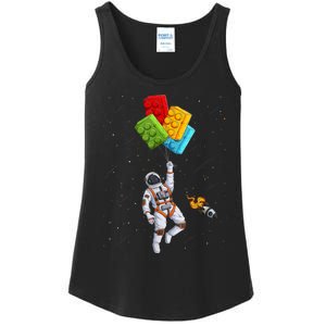 Space Astronaut Master Builder Funny Building Blocks Bricks Ladies Essential Tank