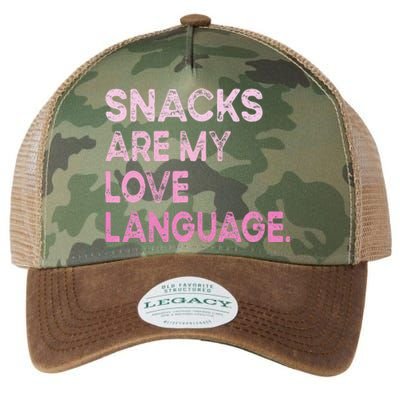 Snacks Are My Love Language Valentine Day Legacy Tie Dye Trucker Hat