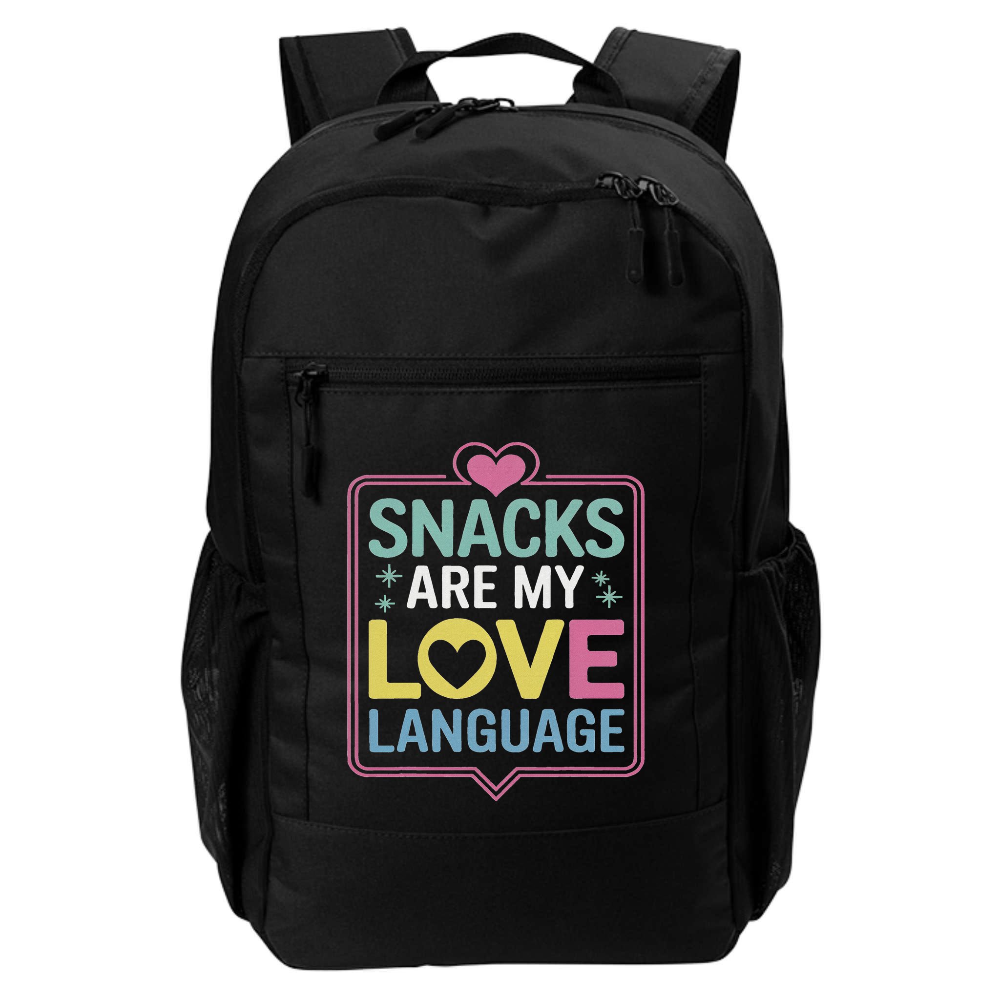 Snacks Are My Love Language Valentine Day Backpack