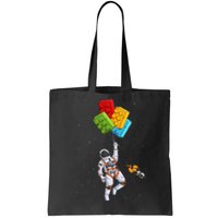 Space Astronaut Master Builder Funny Building Blocks Bricks Tote Bag