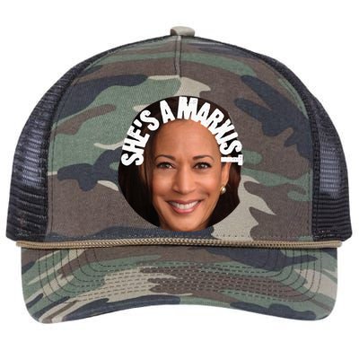 SheS A Marxist Kamala Trump 2024 Election Debate Retro Rope Trucker Hat Cap