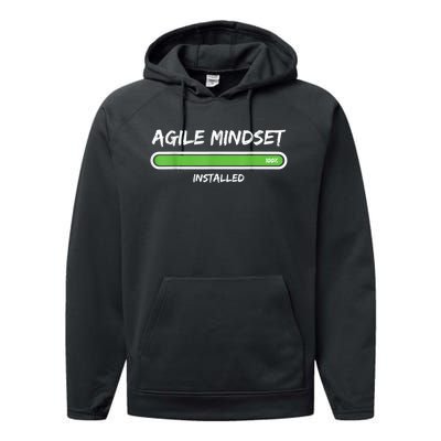 Scrum Agile Mindset Installed Project Performance Fleece Hoodie