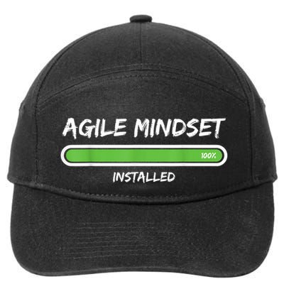 Scrum Agile Mindset Installed Project 7-Panel Snapback Hat