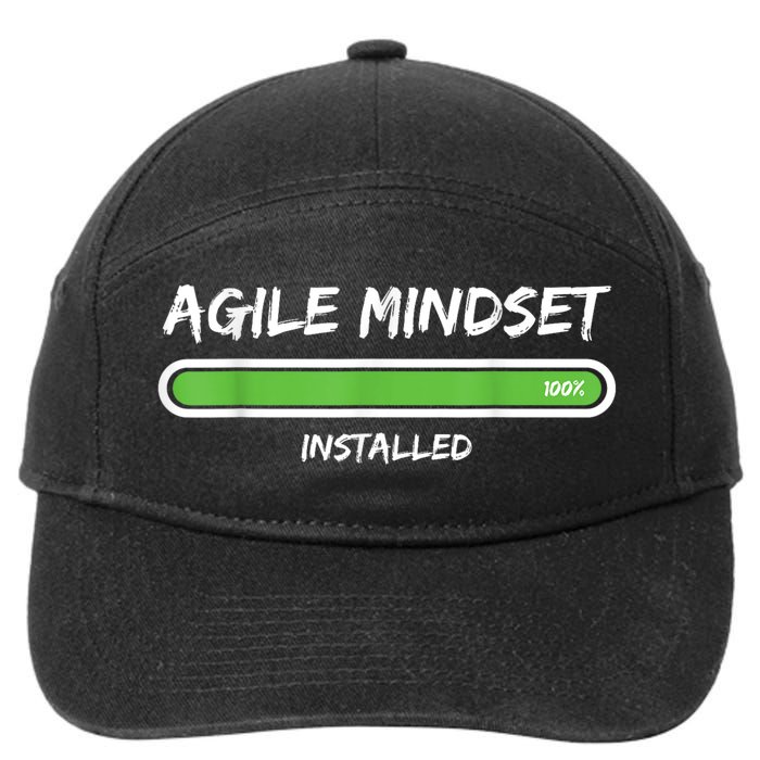 Scrum Agile Mindset Installed Project 7-Panel Snapback Hat