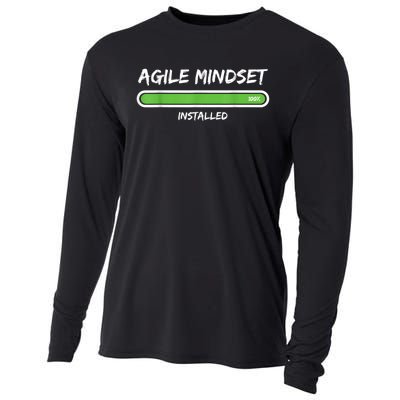 Scrum Agile Mindset Installed Project Cooling Performance Long Sleeve Crew