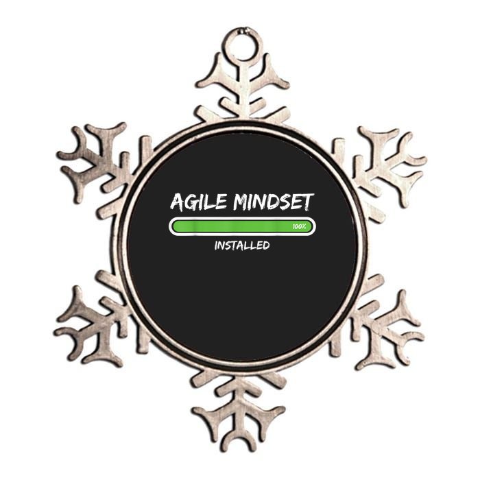 Scrum Agile Mindset Installed Project Metallic Star Ornament