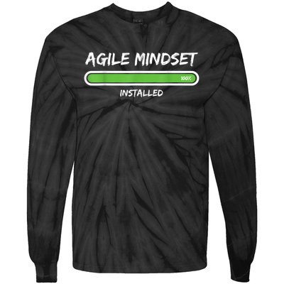 Scrum Agile Mindset Installed Project Tie-Dye Long Sleeve Shirt