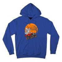 Skeleton And Mummy Dinosaur Riding Monster Truck Halloween Day Great Gift Tall Hoodie