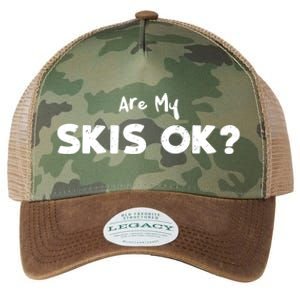 Snowboard: Are My Skis Ok? Skiing Sayings Gift Legacy Tie Dye Trucker Hat