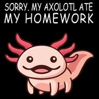 School Axolotl My Axolotl Ate My Homework Cute Axolotl Impact Tech Backpack