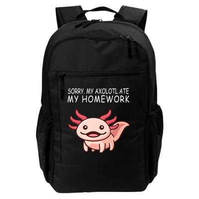 School Axolotl My Axolotl Ate My Homework Cute Axolotl Daily Commute Backpack