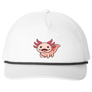 School Axolotl My Axolotl Ate My Homework Cute Axolotl Snapback Five-Panel Rope Hat