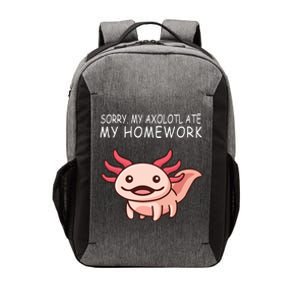 School Axolotl My Axolotl Ate My Homework Cute Axolotl Vector Backpack