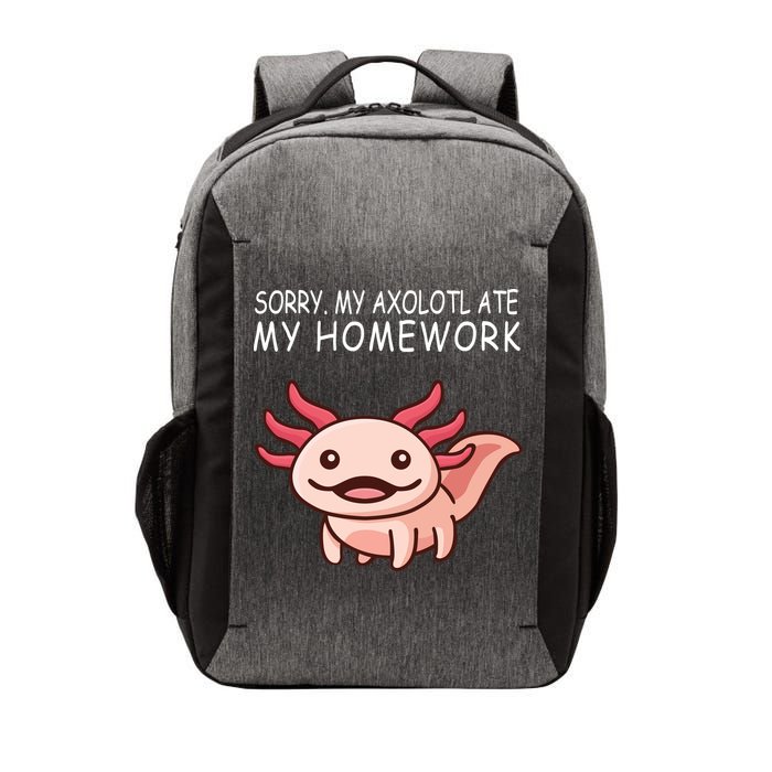 School Axolotl My Axolotl Ate My Homework Cute Axolotl Vector Backpack