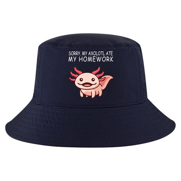 School Axolotl My Axolotl Ate My Homework Cute Axolotl Cool Comfort Performance Bucket Hat