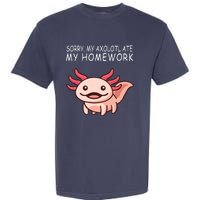 School Axolotl My Axolotl Ate My Homework Cute Axolotl Garment-Dyed Heavyweight T-Shirt