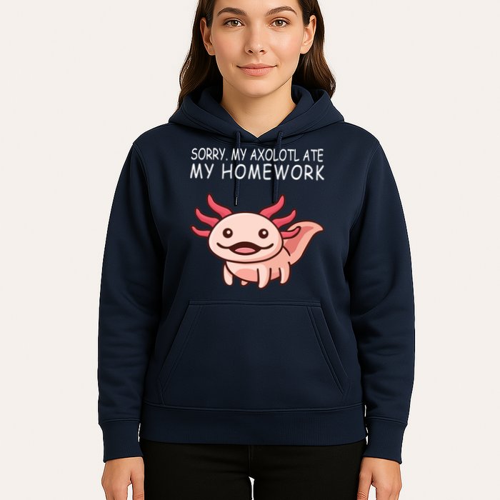 School Axolotl My Axolotl Ate My Homework Cute Axolotl Hoodie