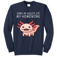 School Axolotl My Axolotl Ate My Homework Cute Axolotl Sweatshirt