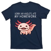 School Axolotl My Axolotl Ate My Homework Cute Axolotl T-Shirt