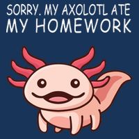 School Axolotl My Axolotl Ate My Homework Cute Axolotl 16 in Basic Backpack