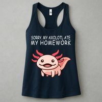 School Axolotl My Axolotl Ate My Homework Cute Axolotl Womens Tank Top