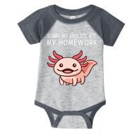School Axolotl My Axolotl Ate My Homework Cute Axolotl Infant Baby Jersey Bodysuit