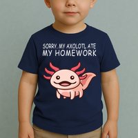 School Axolotl My Axolotl Ate My Homework Cute Axolotl Toddler T-Shirt