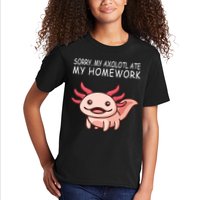 School Axolotl My Axolotl Ate My Homework Cute Axolotl Kids T-Shirt