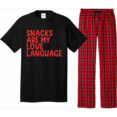 Snacks Are My Love Language Pajama Set