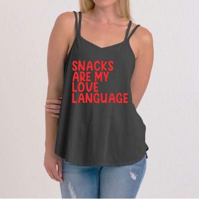 Snacks Are My Love Language Women's Strappy Tank