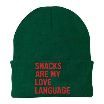 Snacks Are My Love Language Knit Cap Winter Beanie