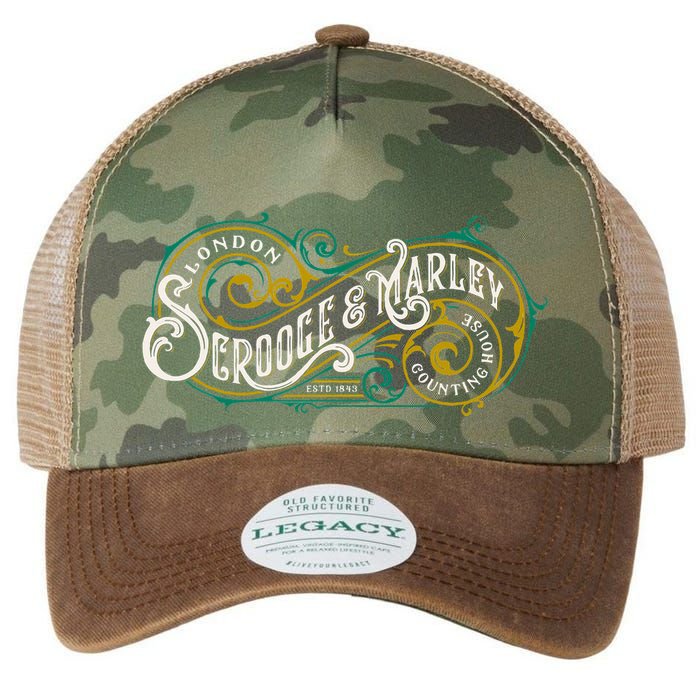 Scrooge And Marley Counting House Christmas Carol Legacy Tie Dye Trucker Hat