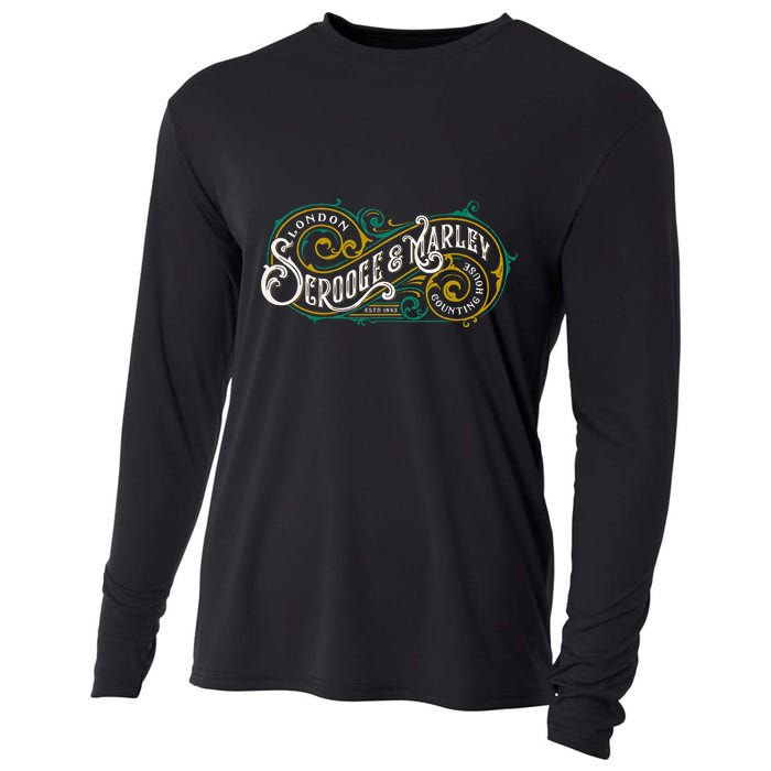 Scrooge And Marley Counting House Christmas Carol Cooling Performance Long Sleeve Crew