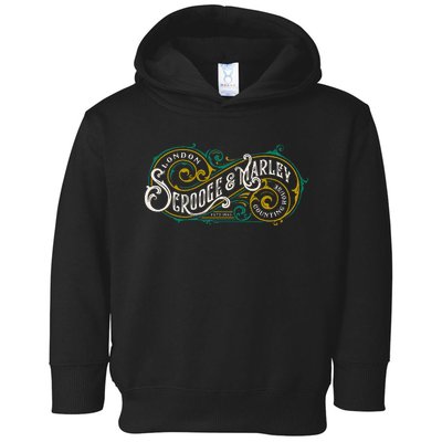 Scrooge And Marley Counting House Christmas Carol Toddler Hoodie