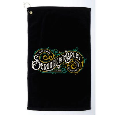Scrooge And Marley Counting House Christmas Carol Golf Towel